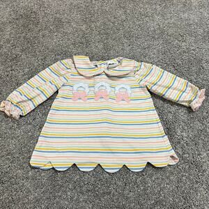 True Boutique Baby Girls Christmas Wreath Shirt size 24 months